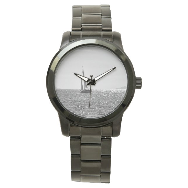 Montre Cool photo moderne bateau à voile en été (devant)