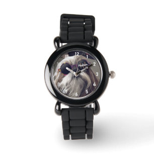 Montre Cool Shih Tzu vintage lunettes rétro Monogramme ph