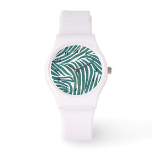 Montre Copie turquoise de zèbre
