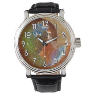 Montre Coquille d'ammonite de Sphenodiscus Opalized "Pale