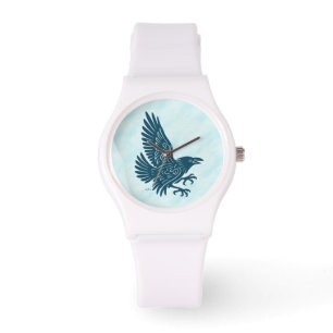 Montre Corbeau bleu dansant