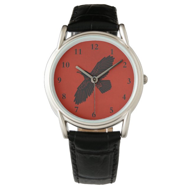 Montre Corbeau rouge (devant)
