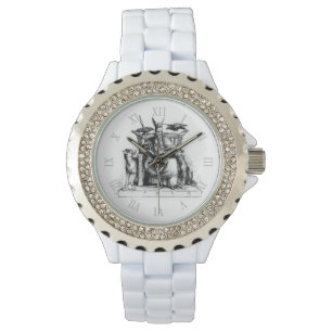 Montre Corbeaux d'Odin Mythologie Viking Valhalla attend 