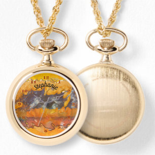 Montre Coucher de soleil Abstrait 0612