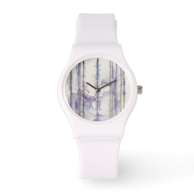 Montre Couleur d'aquarelle Violet Free Expression (Recto)