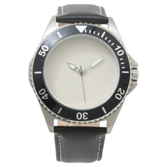 Montre Couleur solide Eggshell (devant)