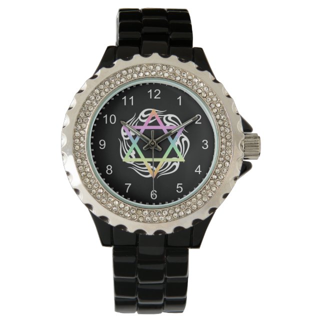 Montre Couleurs des étoiles juives (devant)