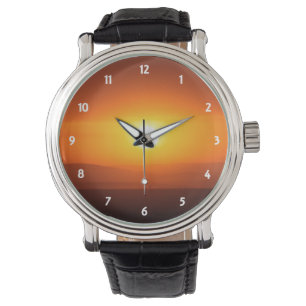 Montre couleurs du coucher de soleil