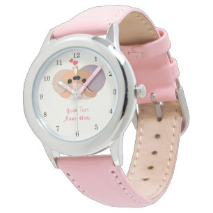 Montre Couple Snail Watch avec nom de texte personnalisé