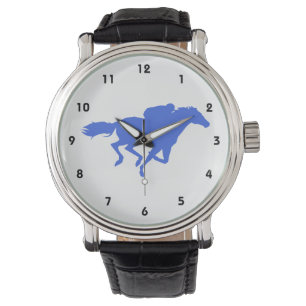Montre Course de chevaux de bleu royal