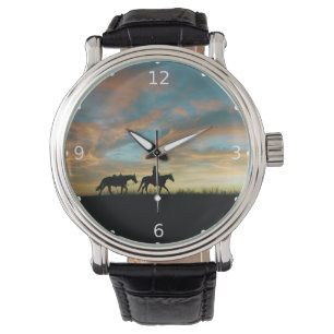MONTRE COWBOY AVEC CHEVAL