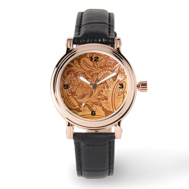 Montre cowboy rustique de l'ouest (Recto)
