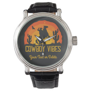 Montre Cowboy Vibes Nom personnalisé