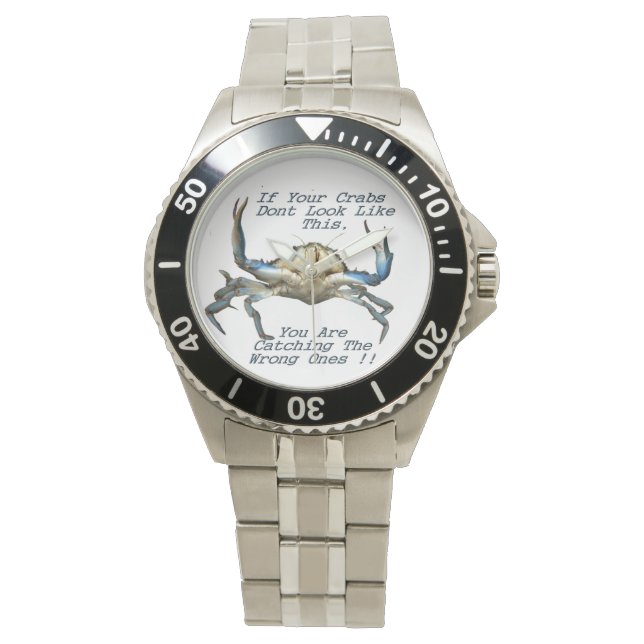 Montre Crabes Drôle, Wristwatch Mens (devant)
