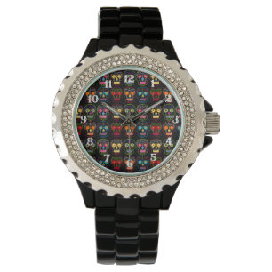 Montre Crâne à sucre noir