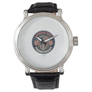 Montre Crâne Américain Patriotique Crâne Patriotique Toug
