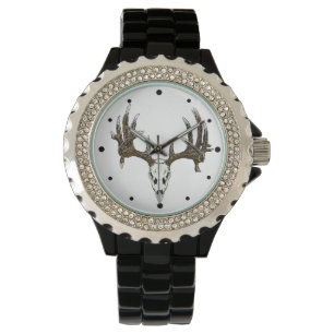 Montre Crâne de cerf blanc 2a