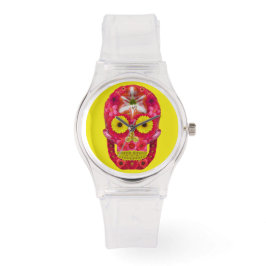 Montre Crâne de fleurs 6
