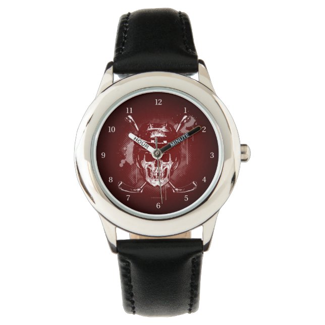 Montre crâne de hockey (devant)