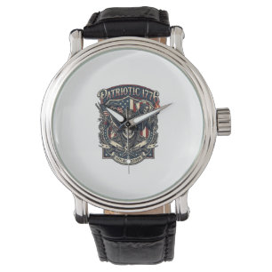 Montre Crâne de hors-la-loi patriotique Sheriff Patriote