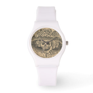 Montre Crâne élégant (Calavera Catrina) (Squelette Dapper