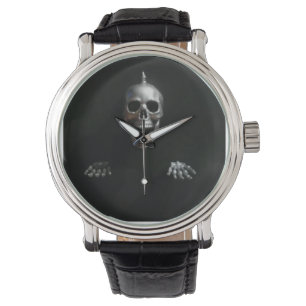 Montre Crâne et mains Spike par KLM