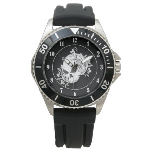 Montre Crâne floral