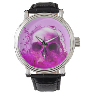 Montre Crâne pourpre dans l'eau