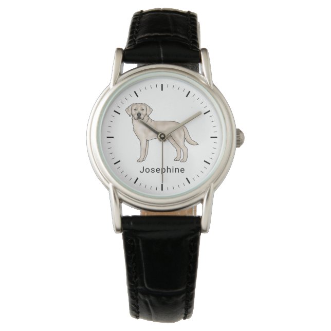 Montre Cream Labrador Retriever Cute Lab Dog Nom personna (devant)