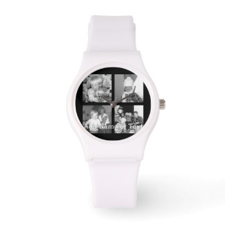 Montre Create sur Instagram Collage with 4 photos - Black