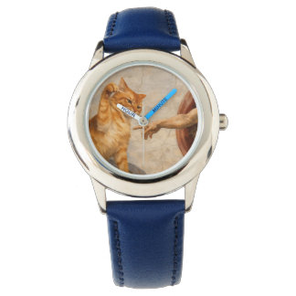 Montre Création d'Adam avec le chat Sarca, une œuvre d'ar