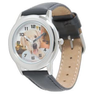 Montre Créations personnelles jolie chiot enfants regard