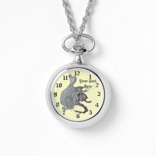 Montre créature mythique et imaginaire dragon gris migno