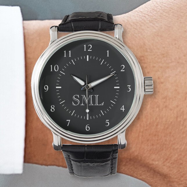 Montre Créez votre propre monogramme personnalisé personn (Créateur téléchargé)