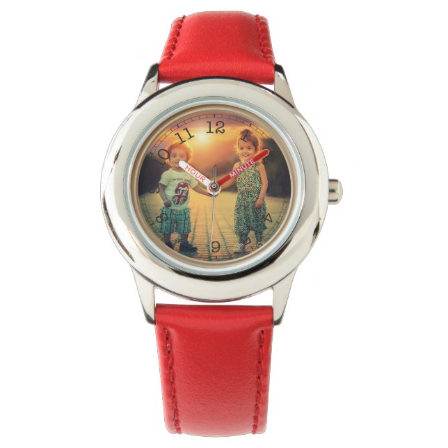 Montre Créez votre propre photo personnalisée (devant)