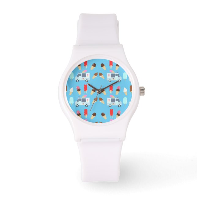 Montre Crème glacée et Motif de camion (Recto)