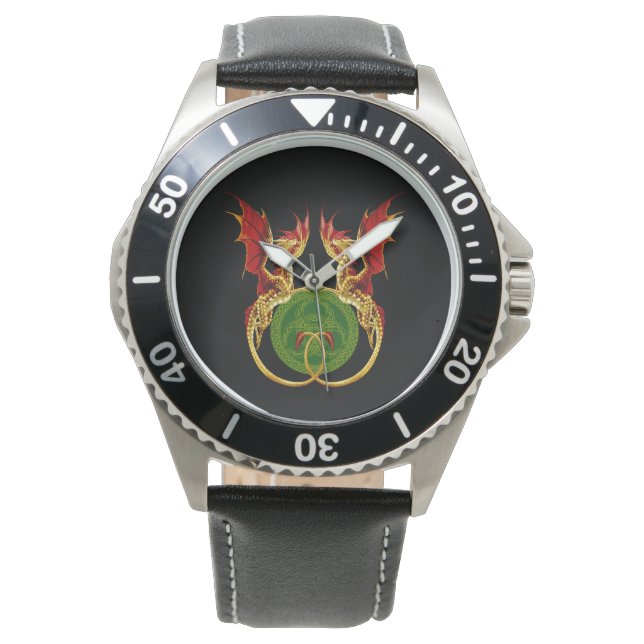 Montre Crescent Céleste Lune Et Dragons (devant)