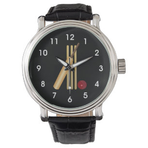 Montre Cricket - Wicket, chauve-souris et balle
