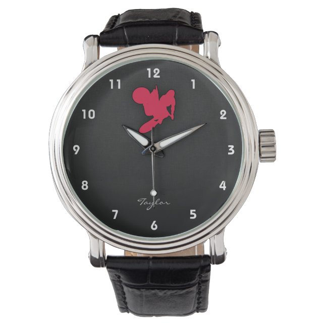 Montre Crimson Red Motocross (devant)
