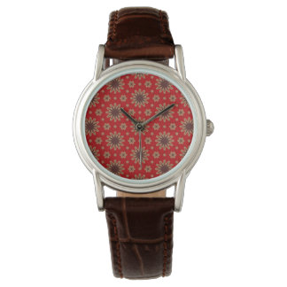 Montre Crimson Starburst Bloom