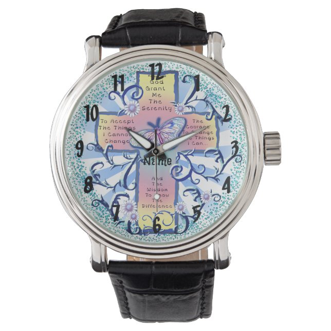 Montre Croche de prière de sérénité (devant)