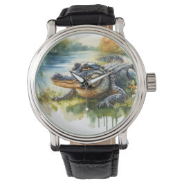 Montre Crocodile Charm REF172 - Watercolor
