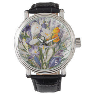 Montre Crocus Spring Flower Floral Art