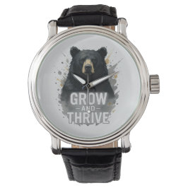Montre Croissance majestueuse Ours Noir Art