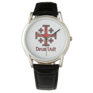 Montre Croix chrétienne de Templier de Jérusalem Chevalie