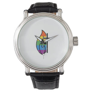 Montre Croix de Flamme Arc-en-ciel Vintage Christian Vect