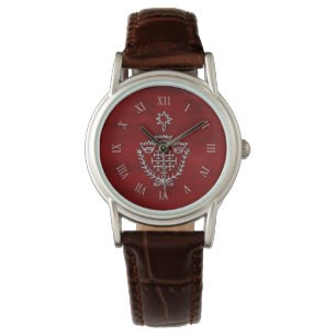 Montre Croix de Jérusalem tatouage de pèlerinage tampon r