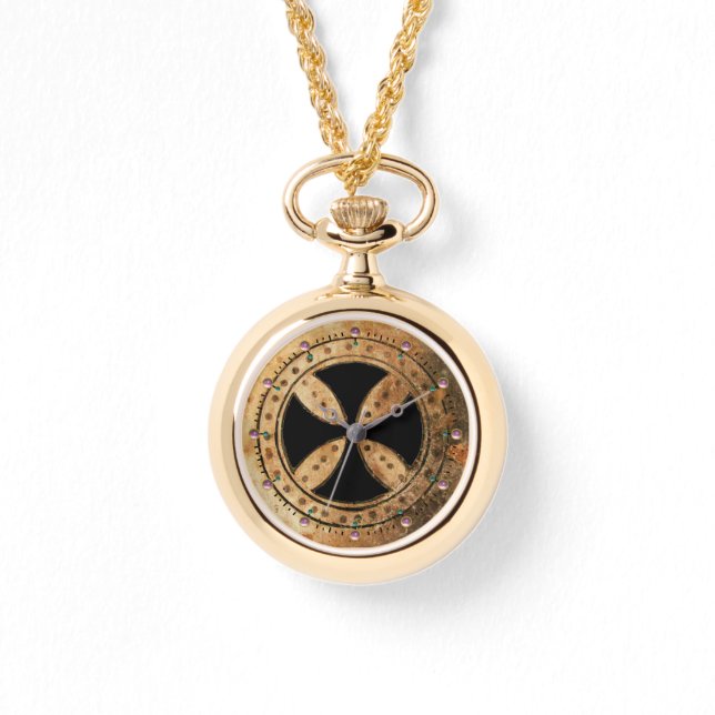 Montre CROIX DE MODÈLE ANTIQUE, Noir (Recto)