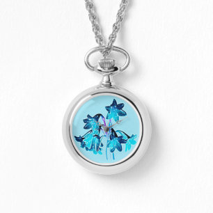 Montre Croquis de Daylilies - Cobalt et Sky Blue