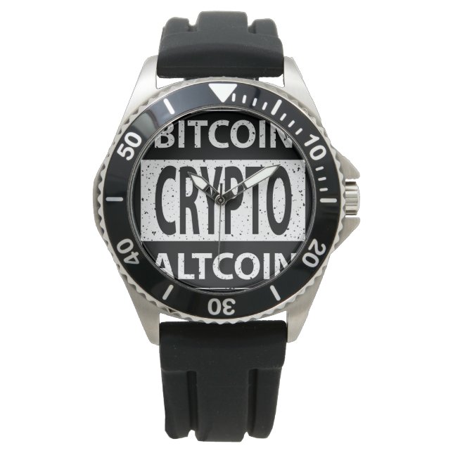 Montre Crypto Bitcoin Altcoin (devant)